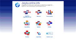 Desktop Screenshot of jazyky-online.info